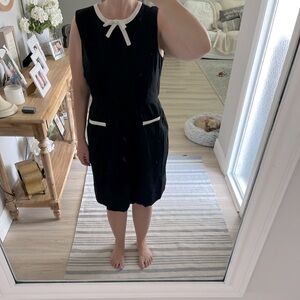 Black and Beige Talbots dress